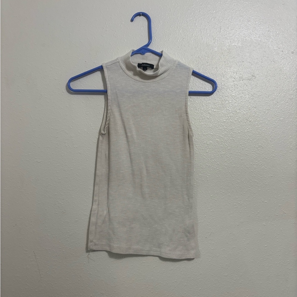 Sleeveless Cream Top